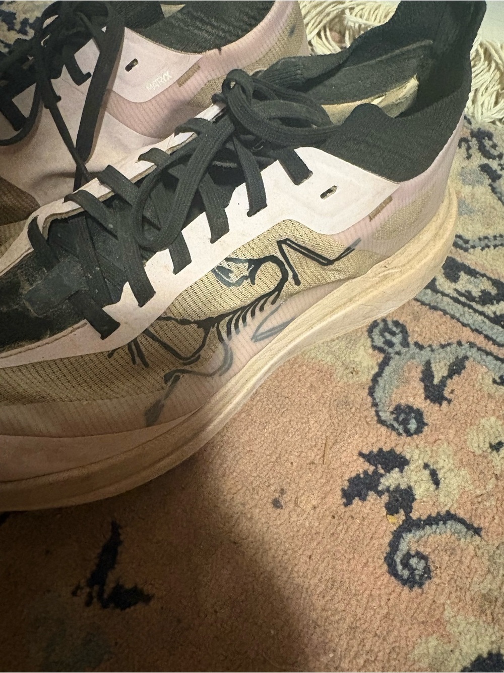 Arc'teryx Women's Athletic Sneakers in Pale Pink and Black - Picture 5 of 9